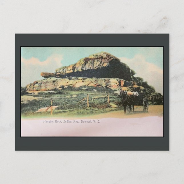 Postal Rock colgante, avenida india, Newport, RI (Anverso)