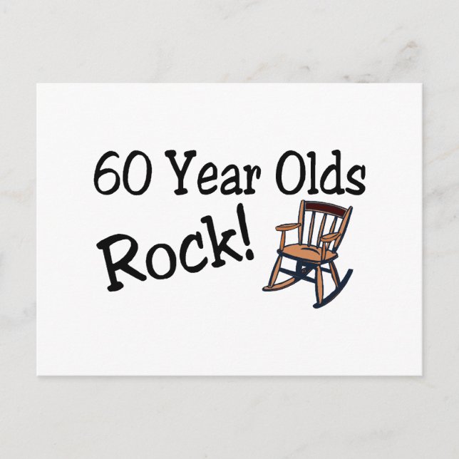 Postal Rock de 60 años (Rocking Chair) (Anverso)