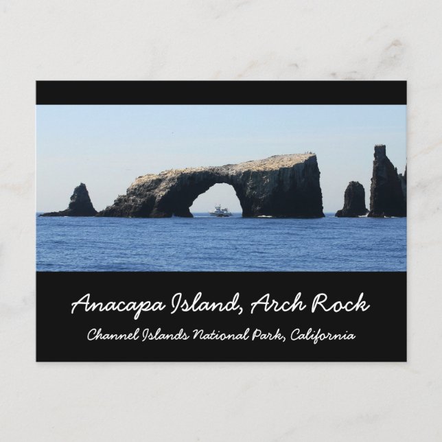 Postal Rock de Anacapa Island Arch (Anverso)