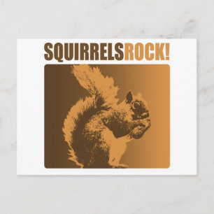 Postal ¡Rock de ardillas!