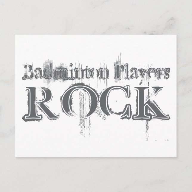Postal Rock de Badminton (Anverso)