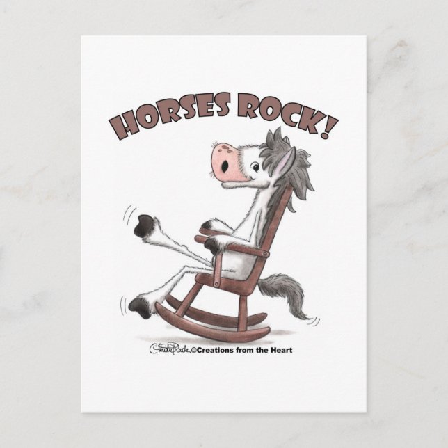 Postal ¡Rock de caballos! (Anverso)
