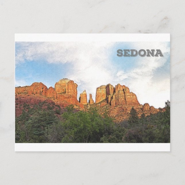 Postal Rock de Catedral - Sedona, AZ (Anverso)