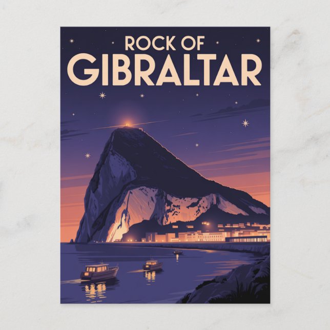 Postal Rock de Gibraltar (Anverso)