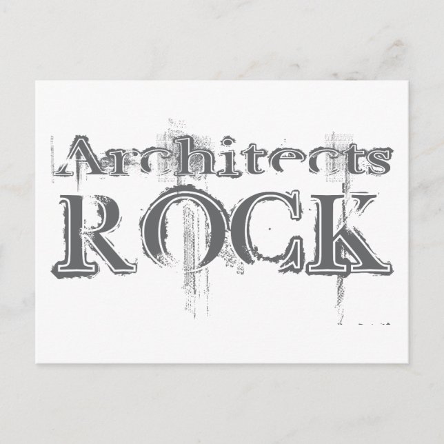 Postal Rock de los arquitectos (Anverso)
