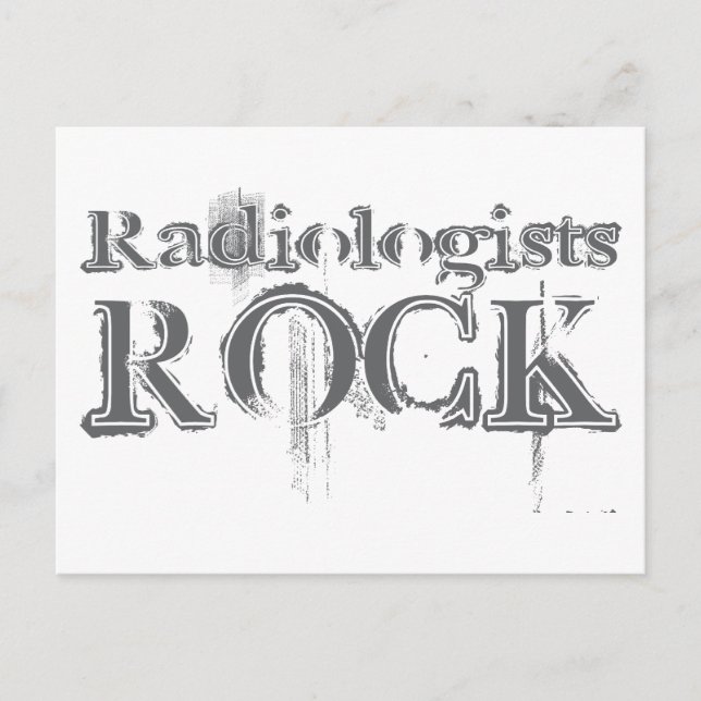 Postal Rock de los radiólogos (Anverso)