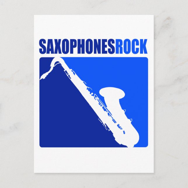Postal ¡Rock de los saxofones! (Anverso)