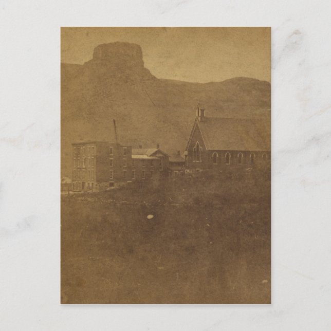 Postal Rock de mesa sobre la ciudad dorada (Anverso)