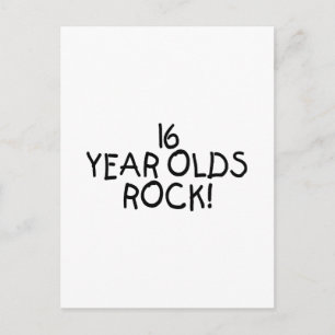 Postal Rock de niños de 16 años