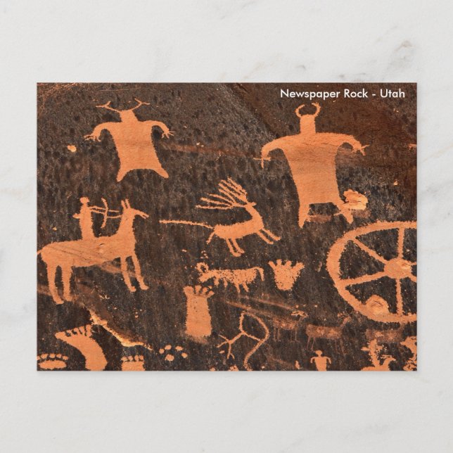 Postal Rock de periódico - Utah (Anverso)