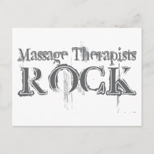 Postal Rock de terapeutas de masaje