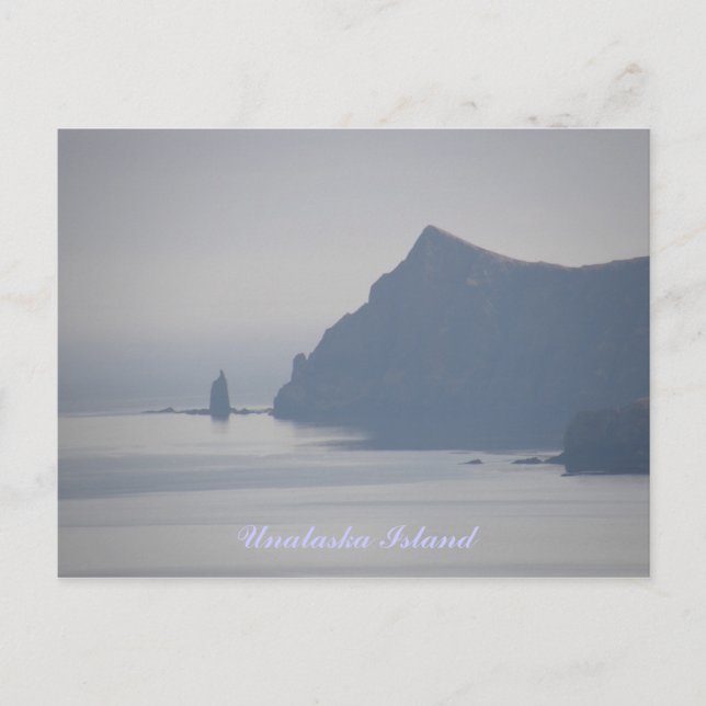 Postal Rock del Gran Sacerdote, Isla Unalaska (Anverso)