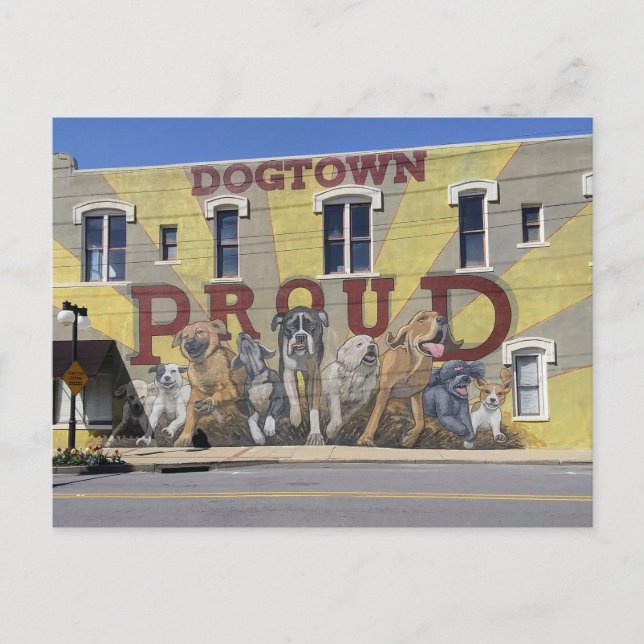 Postal Rock del Norte, AR: Mural Orgulloso de Dogtown (Anverso)
