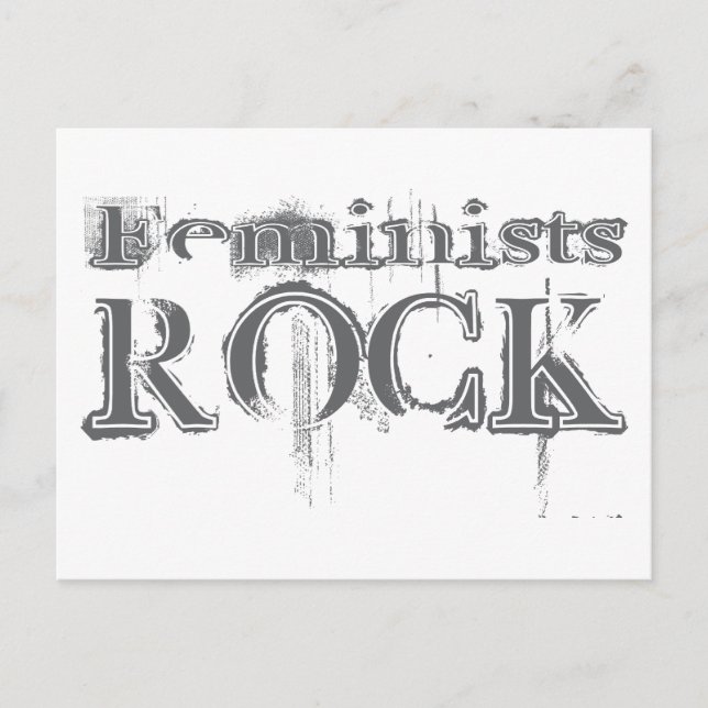 Postal Rock feminista (Anverso)