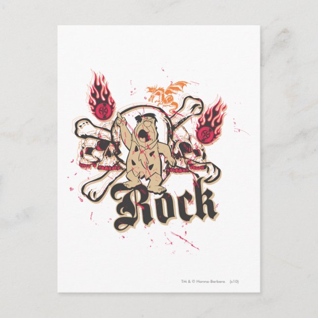 Postal Rock Fred Flintstone (Anverso)
