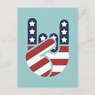 Postal Rock Hand USA
