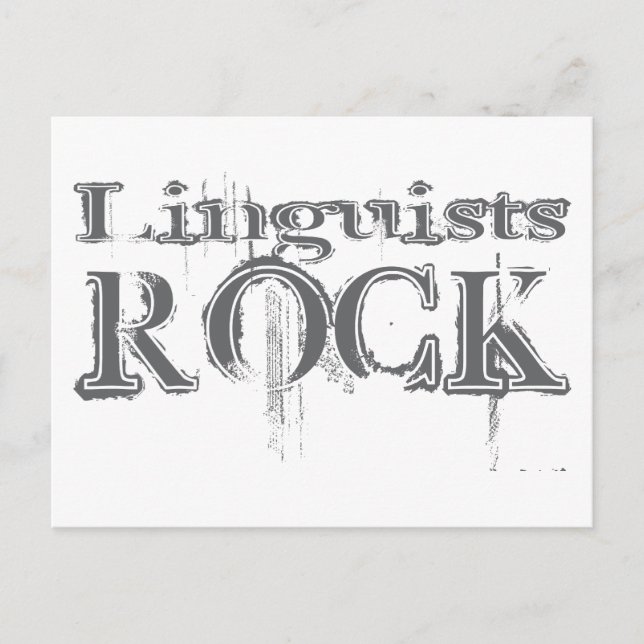 Postal Rock lingüístico (Anverso)