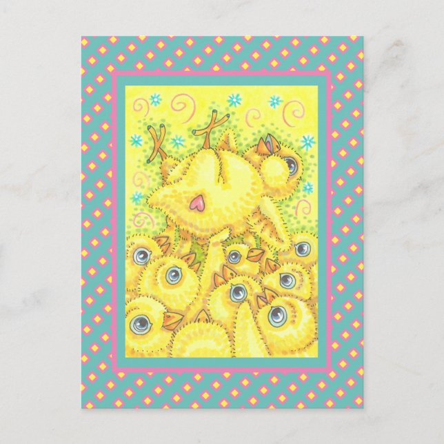 POSTAL ROCK N ROLL CHICK, FUNCIÓN DE PRIMAVERA ORIENTAL M (Anverso)