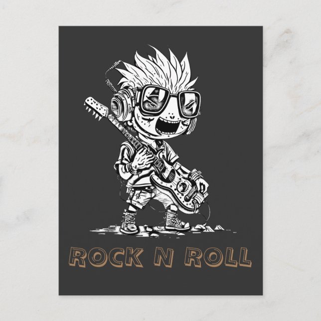 POSTAL ROCK N ROLL - CREATIVO (Anverso)