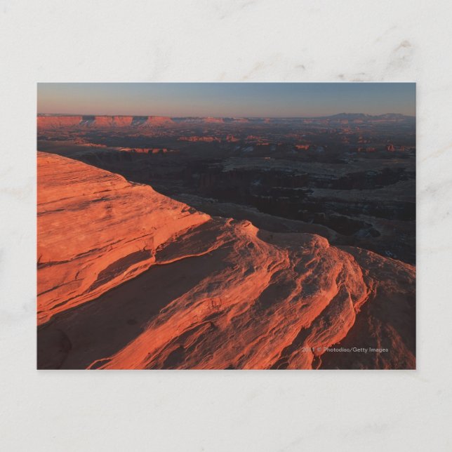 Postal Rock Naranja Rojo En Utah (Anverso)