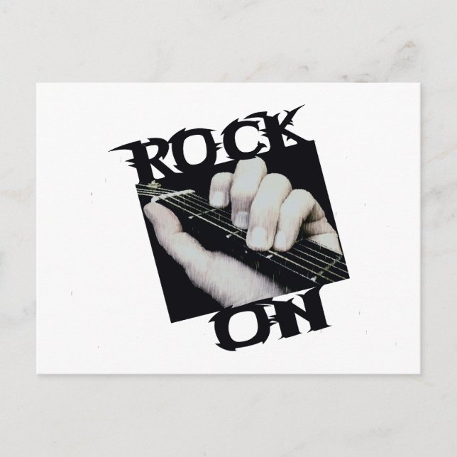 Postal Rock On Guitar Player (Anverso)