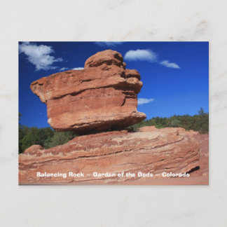Postal Rock para equilibrar ~ Postcard de Colorado
