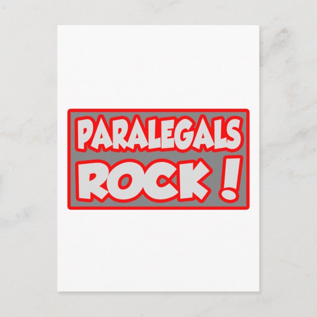 Postal ¡Rock Paralegal! (Anverso)