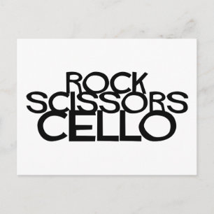 Postal Rock Scissors Cello