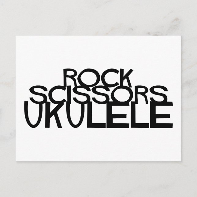 Postal Rock Scissors Ukulele (Anverso)