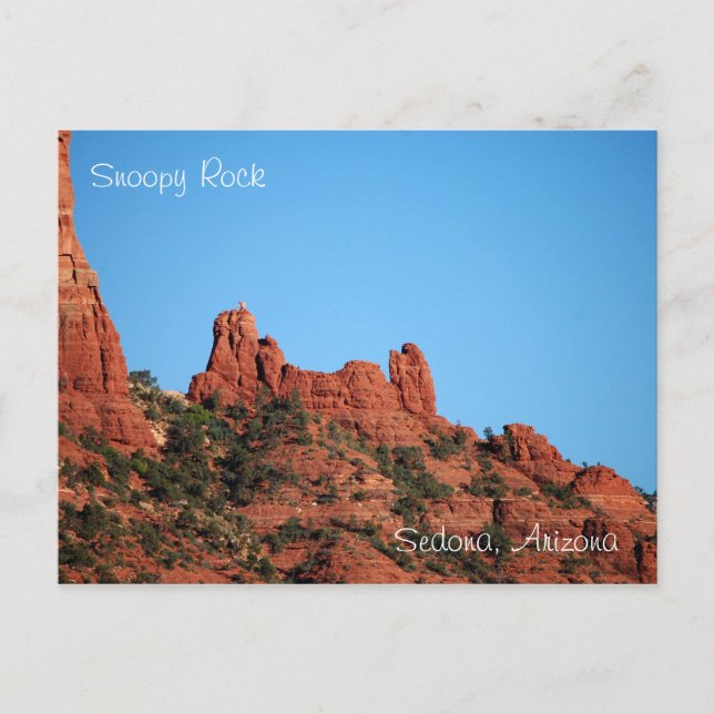 Postal Rock sinopy: Postcard de Sedona, Arizona (Anverso)