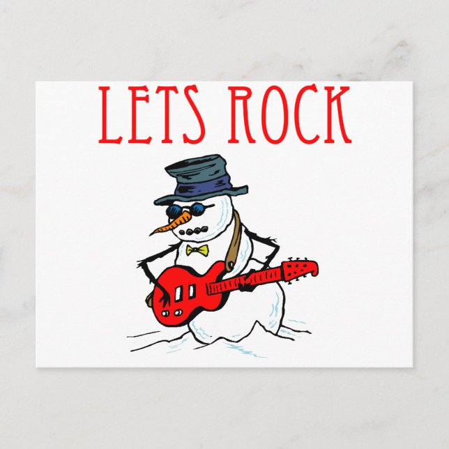 Postal Rock Snowman (Anverso)