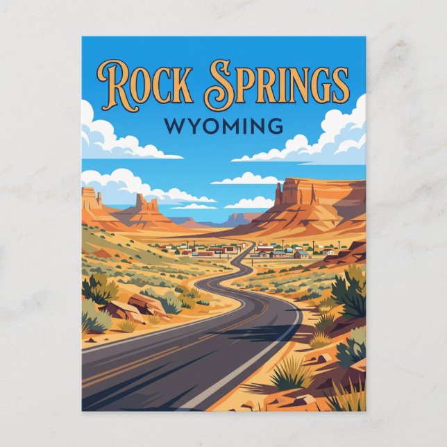 Postal Rock Springs EE. UU. (Anverso)