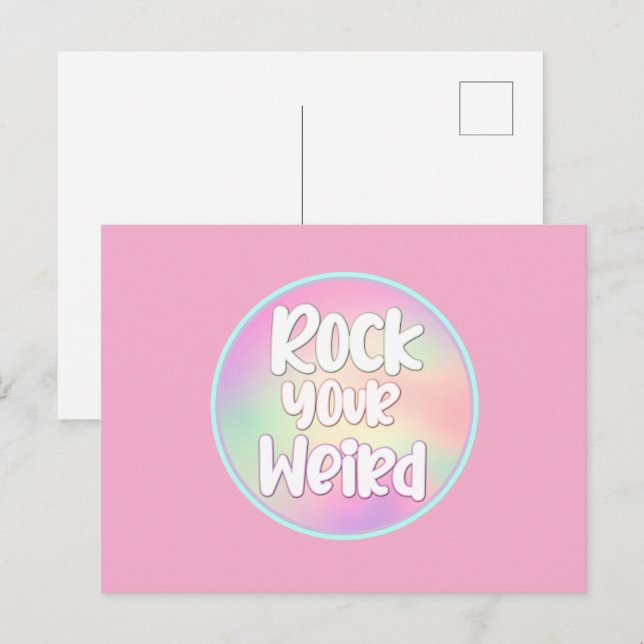 Postal Rock Your Weird (Anverso / Reverso)