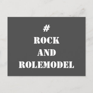 Postal #RockandRolemodel - Editable en Blanco.