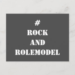 Postal #RockandRolemodel - Editable en Blanco.