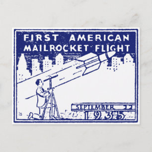 Postal Rocket Mail de Estados Unidos 1935