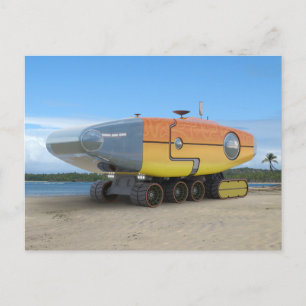 Postal RocketLodge 3D Beach - Postcard