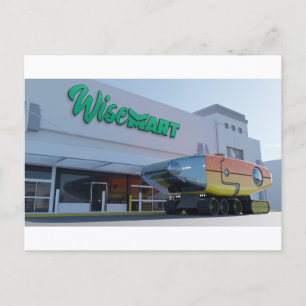Postal RocketLodge 3D WiseMart - Postcard