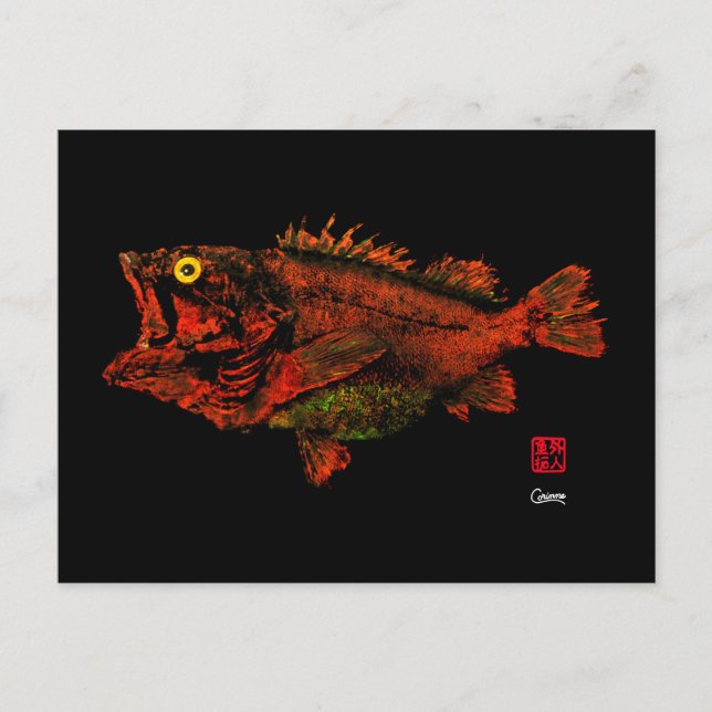 Postal Rockfish amarillento - Postcard (Anverso)