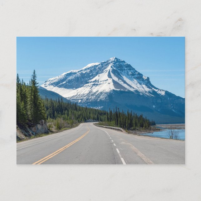 Postal Rockies Canadienses - Carretera Parkway Icefields  (Anverso)