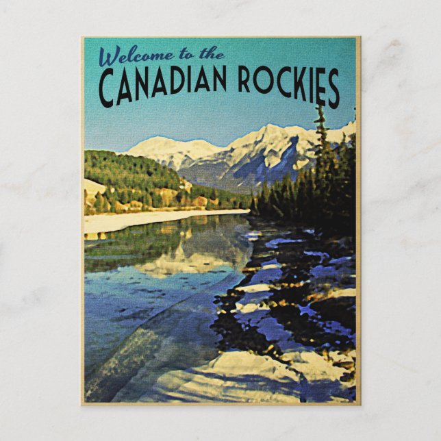 Postal Rockies de Canadá (Anverso)