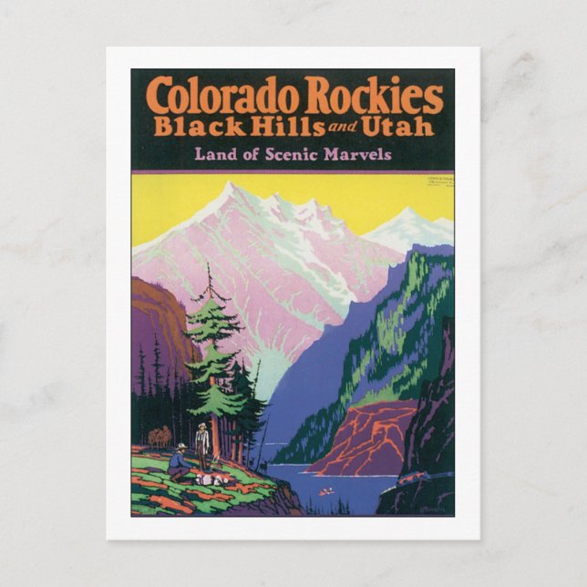 Postal Rockies de Colorado (Anverso)