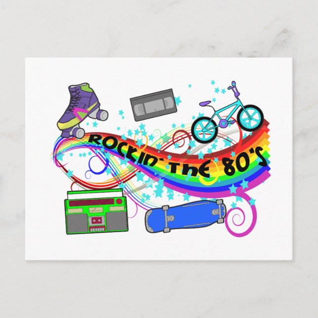 Postal Rockin' Los 80 (Anverso)