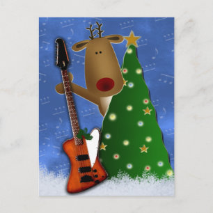 Postal Rockin Reindeer