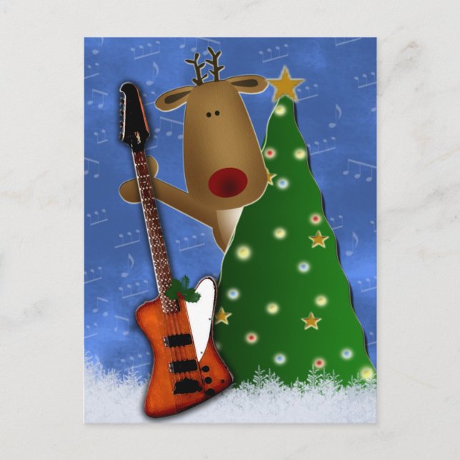 Postal Rockin Reindeer (Anverso)