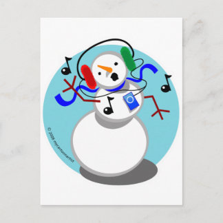 Postal Rockin' Snowman