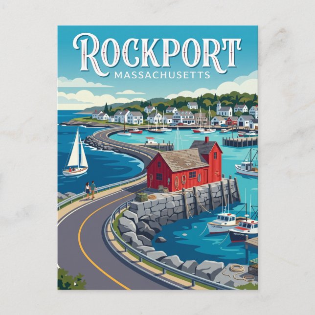 Postal Rockport EE. UU. (Anverso)