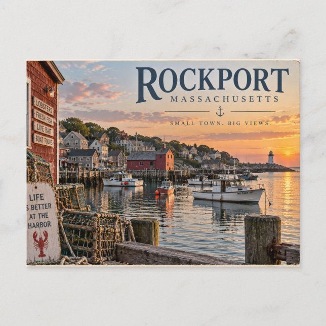 Postal Rockport, Massachusetts (Anverso)