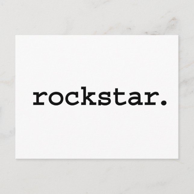 Postal rockstar. (Anverso)