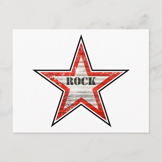 Postal Rockstar (fondo blanco) (Anverso)
